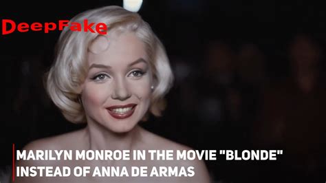 anna de armas deepfake|Ana de Armas Is Astonishing as Marilyn Monroe. Now, About the .